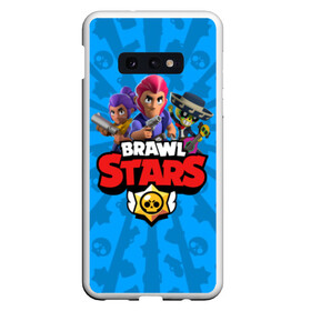 Чехол для Samsung S10E с принтом BRAWL STARS в Санкт-Петербурге, Силикон | Область печати: задняя сторона чехла, без боковых панелей | android | brawl stars | bull | colt | games | mobile game | stars | берли | бо | брок | ворон | джесси | динамайк | дэррил | игры | кольт | леон | мобильные игры | мортис | нита | пайпер | пенни | поко | пэм | рикошет | спайк | тара | фрэн