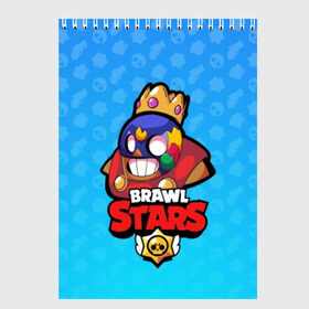 Скетчбук с принтом El Primo - BRAWL STARS в Санкт-Петербурге, 100% бумага
 | 48 листов, плотность листов — 100 г/м2, плотность картонной обложки — 250 г/м2. Листы скреплены сверху удобной пружинной спиралью | brawl | bull | colt | crow | el primo | game | games | leon | moba | online | penny | poco | shelly | spike | star | stars | wanted | брав | бравл | браво | звезда | звезды | игра | игры | лого | моба | онлайн | старс