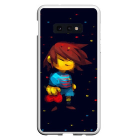 Чехол для Samsung S10E с принтом Фриск - UNDERTALE в Санкт-Петербурге, Силикон | Область печати: задняя сторона чехла, без боковых панелей | annoying | asriel | chara | dog | frisk | game | games | papyrus | sans | tale | under | undertale | азриэль | андертейл | игра | игры | надоедливая | надоедливые | папирус | санс | собака | собаки | фриск | чара