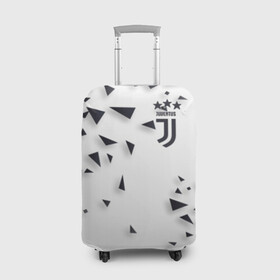 Чехол для чемодана 3D с принтом Juventus в Санкт-Петербурге, 86% полиэфир, 14% спандекс | двустороннее нанесение принта, прорези для ручек и колес | calcio | club | cr7 | cristiano ronaldo | dybala | football | full highlights | goals | highlights | italia | juventus | napoli | roma | serie a | белый | италия | клуб | форма | черный | ювентус