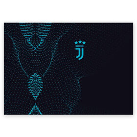 Поздравительная открытка с принтом Juventus в Санкт-Петербурге, 100% бумага | плотность бумаги 280 г/м2, матовая, на обратной стороне линовка и место для марки
 | calcio | club | cr7 | cristiano ronaldo | dybala | football | full highlights | goals | highlights | italia | juventus | napoli | roma | serie a | белый | италия | клуб | форма | черный | ювентус