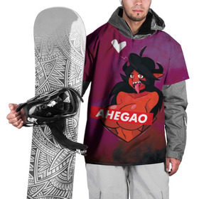 Накидка на куртку 3D с принтом Demon Ahegao в Санкт-Петербурге, 100% полиэстер |  | Тематика изображения на принте: ahegao | anime | kawaii | manga | аниме | ахегао | кавай | манга