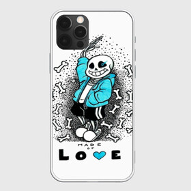 Чехол для iPhone 12 Pro с принтом Made of love в Санкт-Петербурге, силикон | область печати: задняя сторона чехла, без боковых панелей | Тематика изображения на принте: alphys | animation | asriel | comic dub | comic dubs | deltarune | gaming | toriel | undertale | андертеил | история | подземная | фриск | чай тв | чара