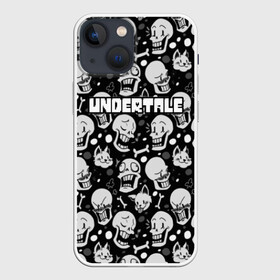 Чехол для iPhone 13 mini с принтом UNDERTALE в Санкт-Петербурге,  |  | game | undertale | азриэль дримурр | альфис | андайн | андертейл | асгор дримурр | добро | дьявол | зло | игра | игры | кости | меттатон | папирус | санс | стрела | ториэль | трезубец | фриск | чара | черный