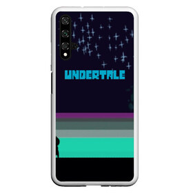 Чехол для Honor 20 с принтом UNDERTALE GAME в Санкт-Петербурге, Силикон | Область печати: задняя сторона чехла, без боковых панелей | Тематика изображения на принте: game | undertale | азриэль дримурр | альфис | андайн | андертейл | асгор дримурр | добро | дьявол | зло | игра | игры | кости | меттатон | папирус | санс | стрела | ториэль | трезубец | фриск | чара | черный