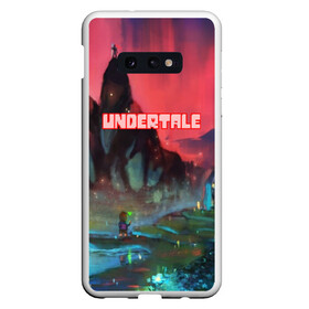 Чехол для Samsung S10E с принтом Undertale в Санкт-Петербурге, Силикон | Область печати: задняя сторона чехла, без боковых панелей | game | undertale | азриэль дримурр | альфис | андайн | андертейл | асгор дримурр | добро | дьявол | зло | игра | игры | кости | меттатон | папирус | санс | стрела | ториэль | трезубец | фриск | чара | черный