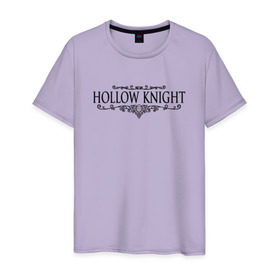 Мужская футболка хлопок с принтом Hollow Knight в Санкт-Петербурге, 100% хлопок | прямой крой, круглый вырез горловины, длина до линии бедер, слегка спущенное плечо. | game | gamer | hollow knight | logo | team cherry | игры | логотип | надписи | первонаж | рыцарь