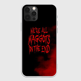 Чехол для iPhone 12 Pro с принтом Maggots - Slipknot  в Санкт-Петербурге, силикон | область печати: задняя сторона чехла, без боковых панелей | slipknot | джей вайнберг | кори тейлор | крис фен | крэйг джонс | метал | мик томсон | музыка | петля | рок | сид уилсон | скользящий узел | слайпкнот | слипкнот | слипнот | удавка