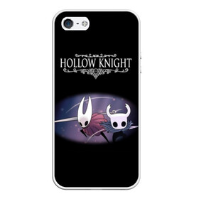 Чехол для iPhone 5/5S матовый с принтом Hollow Knight в Санкт-Петербурге, Силикон | Область печати: задняя сторона чехла, без боковых панелей | 3d | hollow knight | игра | полый рыцарь | холлоу найт