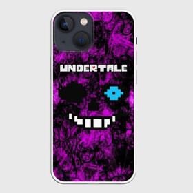 Чехол для iPhone 13 mini с принтом Undertale Sans. в Санкт-Петербурге,  |  | 3d | pixel | sans | undertale | абстракция | андертейл | без глаз | игра | надпись | пиксель | пикселя | подземная история | текстура