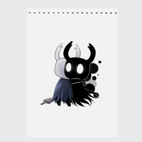 Скетчбук с принтом Hollow Knight в Санкт-Петербурге, 100% бумага
 | 48 листов, плотность листов — 100 г/м2, плотность картонной обложки — 250 г/м2. Листы скреплены сверху удобной пружинной спиралью | Тематика изображения на принте: hollow knight | детская | для детей | игра | компьютерная игра | королевство | рыцарь | темный рыцарь | холлов кнайт | экшен