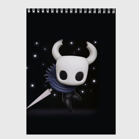 Скетчбук с принтом Hollow Knight в Санкт-Петербурге, 100% бумага
 | 48 листов, плотность листов — 100 г/м2, плотность картонной обложки — 250 г/м2. Листы скреплены сверху удобной пружинной спиралью | Тематика изображения на принте: hollow knight | детская | для детей | игра | компьютерная игра | королевство | рыцарь | темный рыцарь | холлов кнайт | экшен