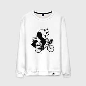 Мужской свитшот хлопок с принтом Панда на велике в Санкт-Петербурге, 100% хлопок |  | Тематика изображения на принте: велосипед | детеныши панды | животные | медведи | панда | панда катается | панда на велике | три панды | черно белые