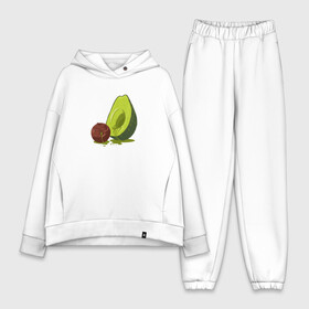 Женский костюм хлопок Oversize с принтом Avocado R.I.P. в Санкт-Петербурге,  |  | авокадо | арт | веган | вегетарианец | вкусняшка | еда | жиры | зеленый | зож | косточка | милый | овощи | пп | фрукты | юмор