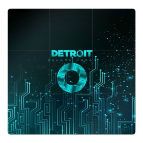 Магнитный плакат 3Х3 с принтом Detroit: Вecome Human в Санкт-Петербурге, Полимерный материал с магнитным слоем | 9 деталей размером 9*9 см | Тематика изображения на принте: 3d | cтать человеком | detroit city | detroit: вecome human | игра | интерактивная | квест | кинематограф | приключения | франция