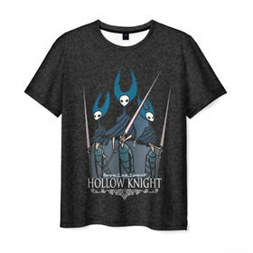 Мужская футболка 3D с принтом Hollow Knight (Богомол). в Санкт-Петербурге, 100% полиэфир | прямой крой, круглый вырез горловины, длина до линии бедер | 3d | cherry magic | hollow knight | mantis | богомол | игра | лорды | полый рыцарь | холлоу найт