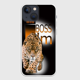 Чехол для iPhone 13 mini с принтом Я Босс Im big boss в Санкт-Петербурге,  |  | big boss | кружка с леопардом
купить | купить футболку boss | купить футболку босс | подарок начальнику | стильная футболка | футболка с леопардом купить | я босс | я начальник