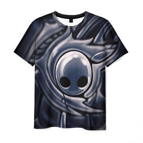 Мужская футболка 3D с принтом Hollow Knight. в Санкт-Петербурге, 100% полиэфир | прямой крой, круглый вырез горловины, длина до линии бедер | 3d | hollow knight | игра | полый рыцарь | холлоу найт