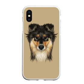 Чехол для iPhone XS Max матовый с принтом Sheltie в Санкт-Петербурге, Силикон | Область печати: задняя сторона чехла, без боковых панелей | Тематика изображения на принте: animal | black | breed | brown | cute | dog | drawing | eyes | kind | look | muzzle | portrait | red | взгляд | глаза | добрый | животное | коричневый | милый | пёс | порода | портрет | рисунок | рыжий | собака | черный | шелти