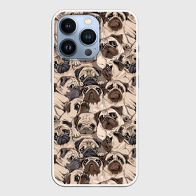 Чехол для iPhone 13 Pro с принтом Мопсы в Санкт-Петербурге,  |  | animal | attractive face | breed | cute | dog | eyes | funny | look | pug | puppy | взгляд | глаза | животное | забавный | милый | мопс | порода | собака | щенок