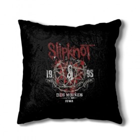 Подушка 3D с принтом Slipknot в Санкт-Петербурге, наволочка – 100% полиэстер, наполнитель – холлофайбер (легкий наполнитель, не вызывает аллергию). | состоит из подушки и наволочки. Наволочка на молнии, легко снимается для стирки | band | corey taylor | jim root | metal | mick thomson | music | official | альтернативный | глэм | готик | гранж | метал | музыка | пост | рок | слипкнот | хард