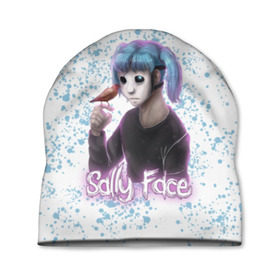 Шапка 3D с принтом Sally Face в Санкт-Петербурге, 100% полиэстер | универсальный размер, печать по всей поверхности изделия | game | horror | larry | logo | mask | new | sally face | sf | ангел | боке | волосы | гизмо | девид | девочка | игра | казнь | ларри | лицемер | логотип | мальчик | маска | мрачная | на лице | надпись | призраки | розовый