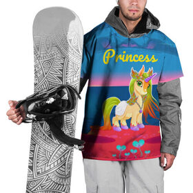 Накидка на куртку 3D с принтом Единорог принцессы в Санкт-Петербурге, 100% полиэстер |  | Тематика изображения на принте: pony | грива | девочка | единорог | конь | копыта | красивая | лошадка | лошадь | милая | пони | природа закат | радуга
