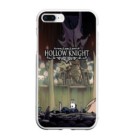 Чехол для iPhone 7Plus/8 Plus матовый с принтом HOLLOW KNIGHT в Санкт-Петербурге, Силикон | Область печати: задняя сторона чехла, без боковых панелей | game | games | hallownest | hollow knight | безымянный рыцарь | бои | враги | заброшенное королевство | игра | исследование | компьютерная игра | насекомые | персонаж | поиск | приключения | секреты