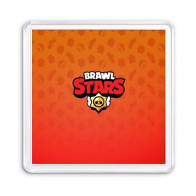 Магнит 55*55 с принтом Brawl Stars. в Санкт-Петербурге, Пластик | Размер: 65*65 мм; Размер печати: 55*55 мм | Тематика изображения на принте: 3d | brawl stars | moba | pattern | red | абстракция | бравл старс | геометрия | жанр | игра | красный | лого | логотип | надпись | паттерн | текстура