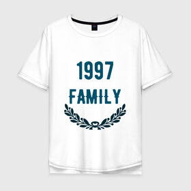Мужская футболка хлопок Oversize с принтом Family в Санкт-Петербурге, 100% хлопок | свободный крой, круглый ворот, “спинка” длиннее передней части | 1997 | 1997 family | family | jesus | rap | грустный | джизус | джизус возрождение | джизус рэпер | джизус ты ювелир | мерч | музыка | реп | рэп | семья | счастливый