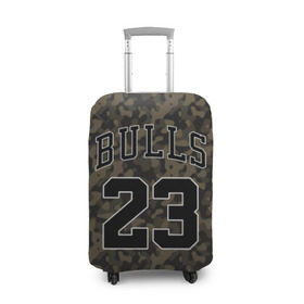 Чехол для чемодана 3D с принтом Chicago Bulls 23 Camo в Санкт-Петербурге, 86% полиэфир, 14% спандекс | двустороннее нанесение принта, прорези для ручек и колес | bulls | camo | chicago | chicago bulls | nba | баскетбол | буллз | камуфляж | нба | спорт | хаки | чикаго | чикаго буллз