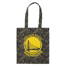 Сумка 3D повседневная с принтом Golden State Warriors camo в Санкт-Петербурге, 100% полиэстер | Плотность: 200 г/м2; Размер: 34×35 см; Высота лямок: 30 см | Тематика изображения на принте: golden state | golden state warriors | nba | warriors | баскетбол | голден стэйт | голден стэйт уорриорз | камуфляж | нба | спорт | уорриорз camo | хаки