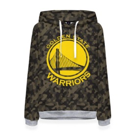 Женская толстовка 3D с принтом Golden State Warriors camo в Санкт-Петербурге, 100% полиэстер  | двухслойный капюшон со шнурком для регулировки, мягкие манжеты на рукавах и по низу толстовки, спереди карман-кенгуру с мягким внутренним слоем. | Тематика изображения на принте: golden state | golden state warriors | nba | warriors | баскетбол | голден стэйт | голден стэйт уорриорз | камуфляж | нба | спорт | уорриорз camo | хаки