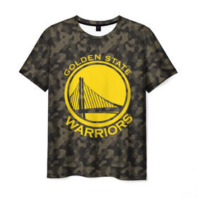 Мужская футболка 3D с принтом Golden State Warriors camo в Санкт-Петербурге, 100% полиэфир | прямой крой, круглый вырез горловины, длина до линии бедер | Тематика изображения на принте: golden state | golden state warriors | nba | warriors | баскетбол | голден стэйт | голден стэйт уорриорз | камуфляж | нба | спорт | уорриорз camo | хаки