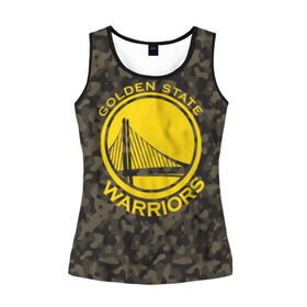 Женская майка 3D с принтом Golden State Warriors camo в Санкт-Петербурге, 100% полиэстер | круглая горловина, прямой силуэт, длина до линии бедра | Тематика изображения на принте: golden state | golden state warriors | nba | warriors | баскетбол | голден стэйт | голден стэйт уорриорз | камуфляж | нба | спорт | уорриорз camo | хаки