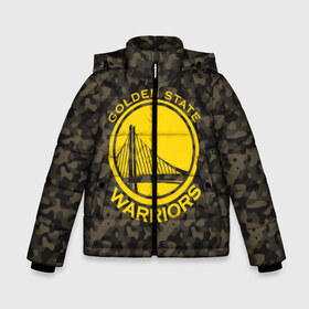 Зимняя куртка для мальчиков 3D с принтом Golden State Warriors camo в Санкт-Петербурге, ткань верха — 100% полиэстер; подклад — 100% полиэстер, утеплитель — 100% полиэстер | длина ниже бедра, удлиненная спинка, воротник стойка и отстегивающийся капюшон. Есть боковые карманы с листочкой на кнопках, утяжки по низу изделия и внутренний карман на молнии. 

Предусмотрены светоотражающий принт на спинке, радужный светоотражающий элемент на пуллере молнии и на резинке для утяжки | Тематика изображения на принте: golden state | golden state warriors | nba | warriors | баскетбол | голден стэйт | голден стэйт уорриорз | камуфляж | нба | спорт | уорриорз camo | хаки