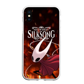 Чехол для iPhone XS Max матовый с принтом Hollow Knight SILKSONG в Санкт-Петербурге, Силикон | Область печати: задняя сторона чехла, без боковых панелей | Тематика изображения на принте: game | games | ghosts | godmaster | hollow | hornet | knight | metroidvania | silksong | zote | гримм | зот | игра | игры | квиррел | найт | песня | полый | призраки | пустой | рыцарь | силксонг | холлоу | хорнет | шелк