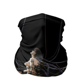 Бандана-труба 3D с принтом Ghost in the shell v.2 в Санкт-Петербурге, 100% полиэстер, ткань с особыми свойствами — Activecool | плотность 150‒180 г/м2; хорошо тянется, но сохраняет форму | anime | black. | ghost in the shell | motoko | аниме | мотоко | призрак в доспехах | чёрный