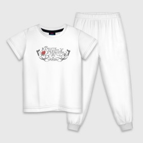 Детская пижама хлопок с принтом Bullet For My Valentine в Санкт-Петербурге, 100% хлопок |  брюки и футболка прямого кроя, без карманов, на брюках мягкая резинка на поясе и по низу штанин
 | майкл пэджет | ник крэндли и майкл томас