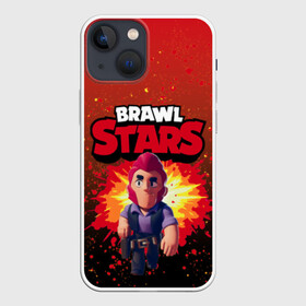 Чехол для iPhone 13 mini с принтом Brawl Stars Colt в Санкт-Петербурге,  |  | Тематика изображения на принте: boom | brawl | brawl st | brawl stars | colt | logo | map | mobo | pattern | poco | shelly | stars | бравл | взрыв | игра | игры | карта | кольт | лого | мобильные игры | патерн | паттерн | поко | старс | шелли