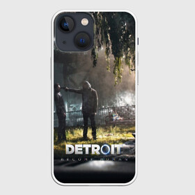 Чехол для iPhone 13 mini с принтом DETROIT:BECOME HUMAN в Санкт-Петербурге,  |  | action | ai | android | connor | dbhpk19 | detroit become human | game | rk 800 | rk 900 | андроиды | детектив | игра | игры | интерактивное кино | кара | коннор | логотип | маркус | роботы | фирменный стиль | экшн