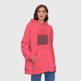 Худи SuperOversize хлопок с принтом TWENTY ONE PILOTS (TOP) в Санкт-Петербурге, 70% хлопок, 30% полиэстер, мягкий начес внутри | карман-кенгуру, эластичная резинка на манжетах и по нижней кромке, двухслойный капюшон
 | 21 pilots | 21p | bandito | blurryface | chlorine | joshua | music | ned | rock | top | trench | twenty one pilots | tyler | бандито | группа | музыка | нэд | рок | тренч