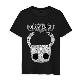 Мужская футболка хлопок с принтом Маска Hollow Knight в Санкт-Петербурге, 100% хлопок | прямой крой, круглый вырез горловины, длина до линии бедер, слегка спущенное плечо. | game | hollow knight | hollow knight godmaster | hollow knight map | hollow knight ps4 | mask | silksong | зот могучий | игра | карта | королевство | маска | метроидвания | полый король | приключения букашек | халлоунест | холлоу кнайт | эмилити