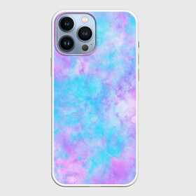 Чехол для iPhone 13 Pro Max с принтом Мрамор Tie Dye в Санкт-Петербурге,  |  | tie dye | летняя футболка | розовый | синий | тай дай | фиолетовый | яркая футболка