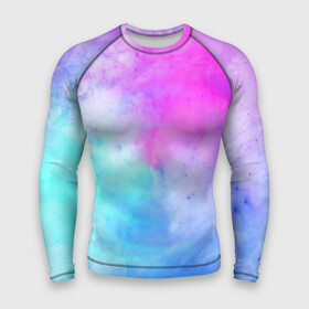 Мужской рашгард 3D с принтом Лето в Санкт-Петербурге,  |  | tie dye | tie dye футболка | летняя футболка | розовый | синий | тай дай | тай дай футболка | фиолетовый | яркая футболка