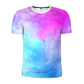 Мужская футболка 3D спортивная с принтом Лето в Санкт-Петербурге, 100% полиэстер с улучшенными характеристиками | приталенный силуэт, круглая горловина, широкие плечи, сужается к линии бедра | tie dye | tie dye футболка | летняя футболка | розовый | синий | тай дай | тай дай футболка | фиолетовый | яркая футболка