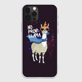 Чехол для iPhone 12 Pro с принтом No prob-llama в Санкт-Петербурге, силикон | область печати: задняя сторона чехла, без боковых панелей | лама
lama
вечеринка
тусовка
party
нет проблем