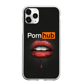 Чехол для iPhone 11 Pro матовый с принтом PORN HUB в Санкт-Петербурге, Силикон |  | губы | логотип | пошлое
