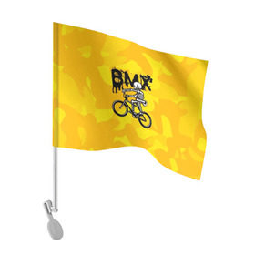 Флаг для автомобиля с принтом BMX в Санкт-Петербурге, 100% полиэстер | Размер: 30*21 см | bike | bmx | bones | extreme | skeleton | skull | sport | велосипед | скелет | спорт | череп | экстрим