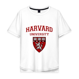 Мужская футболка хлопок Oversize с принтом Harvard University_форма в Санкт-Петербурге, 100% хлопок | свободный крой, круглый ворот, “спинка” длиннее передней части | harvard university | гарвард | колледж | образование | студенты | сша | университет | школа